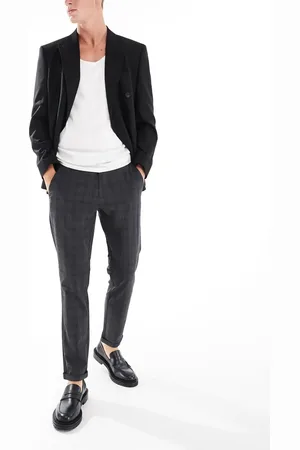 JACK & JONES Check smart trouser in dark