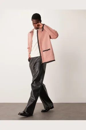 Sister Jane Contrast trim jacket in terracotta