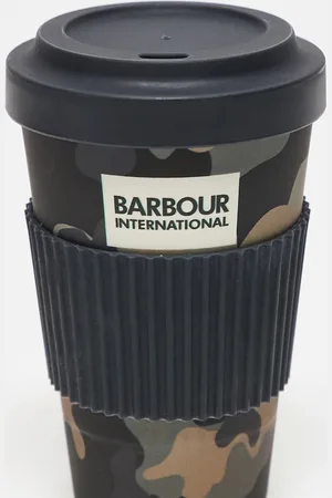 Barbour X ASOS exclusive reusable travel mug in camo