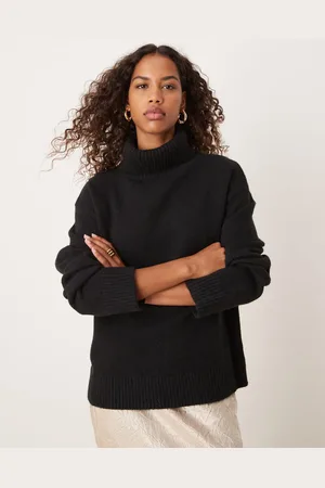 Glamorous Roll neck slouchy jumper in knit