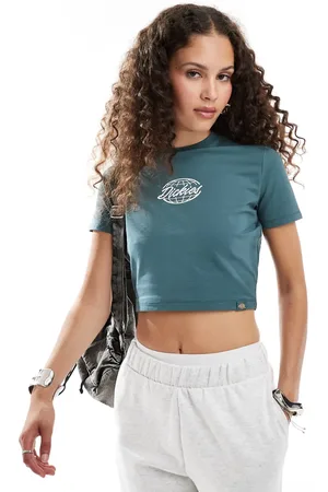 Dickies Central logo cropped t-shirt in dark