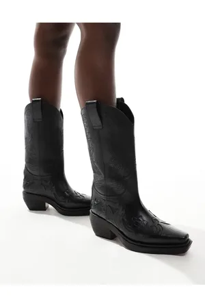 Schuh Dora western knee boots in leather