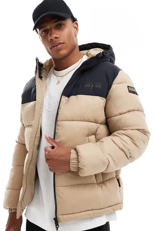 Napapijri Hornelen logo puffer jacket in beige