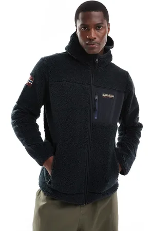Napapijri Yupik logo full zip fleece jacket in