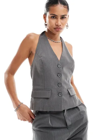 Emory Park Halter tailored waistcoat co-ord in