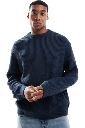 ASOS Oversized knitted fisherman rib jumper in