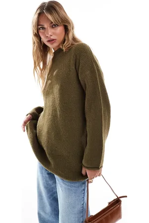 Brave Soul Knitted turtle neck jumper in khaki