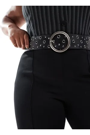 Glamorous Eyelet chunky belt in