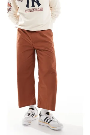 Only & Sons Cropped barrel leg trouser in washed