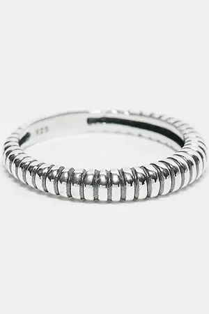 ASOS Sterling band ring with texture