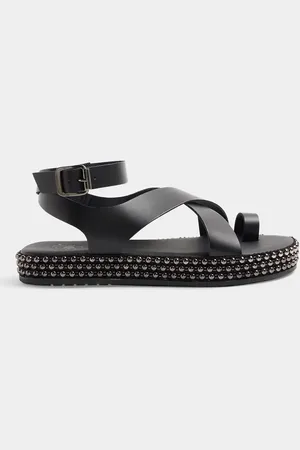 River Island Buckle sandal with studded detail in