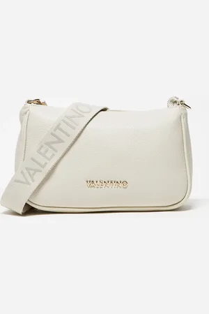 VALENTINO Valentino never shoulder bag with detachable webbing strap in ecru