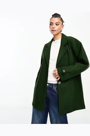 Noisy May Oversized slouchy blazer jacket in khaki