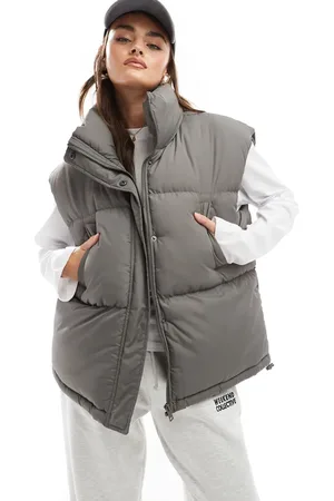 Brave Soul Padded gilet vest in dark