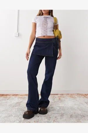 Heretic Nine Skirt jeans in dark indigo