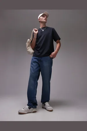 ARKET Ocean loose straight leg jeans in mid washed