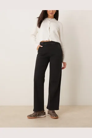 JDY High waist button detail jeans in