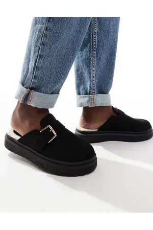 London Rebel Donna buckle mules in