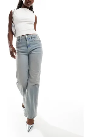 River Island Wide leg jean in lightwash