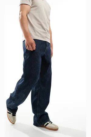 Dr Denim Omar wide straight leg jeans in canyon dark retro wash