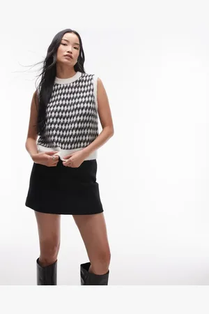ARKET Wool mini skirt with panel detail in