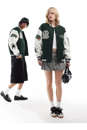 Dr Denim Unisex Annivarsity jacket in patched
