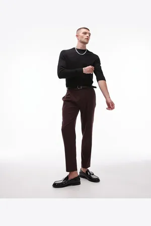 Topman Premium taper suit trouser in