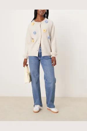 Abercrombie & Fitch Baggy low rise fit jeans in mid