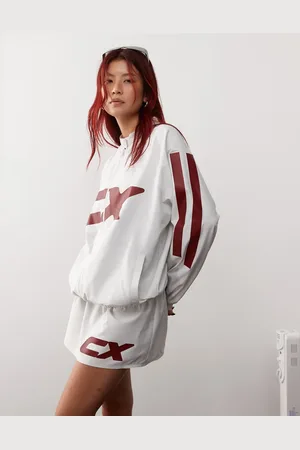 COLLUSION Sports nylon track jacket with print in