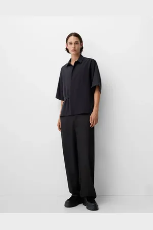 Bershka Collection baggy tailored trouser in