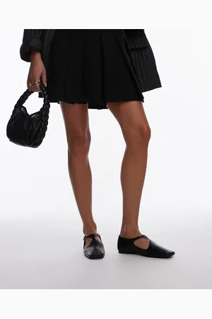 ARKET Leather t-bar ballet flats in