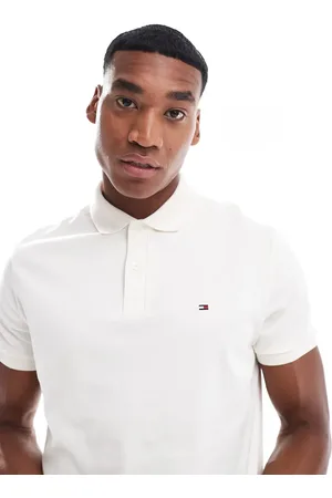 Tommy Hilfiger Cotton essential polo shirt in ivory