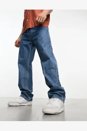 Weekday Space relaxed fit straight leg jeans in 90