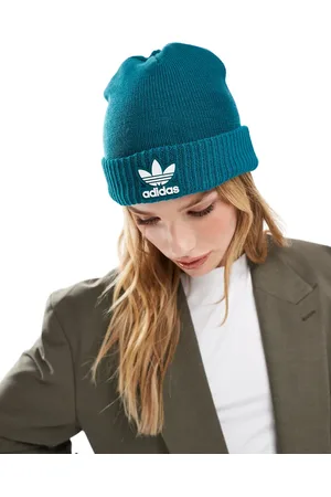 adidas Trefoil beanie in teal