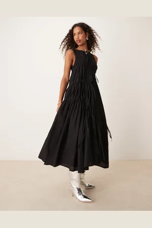 Ghospell Ruched midi dress in
