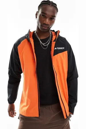 adidas Adidas Terrex outdoors waterproof jacket in and black