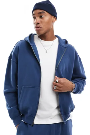 Hollister Boxy mini logo motif hoodie co-ord in