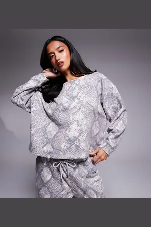 River Island River Island sweatshirt co-ord in snake print