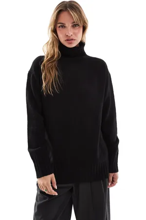 Threadbare Roll neck oversized jumper in