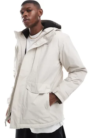 Columbia Landroamer sherpa lined jacket in STONE