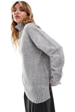Threadbare Roll neck oversized jumper in