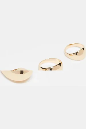 Reclaimed Unisex 3 dome ring pack in
