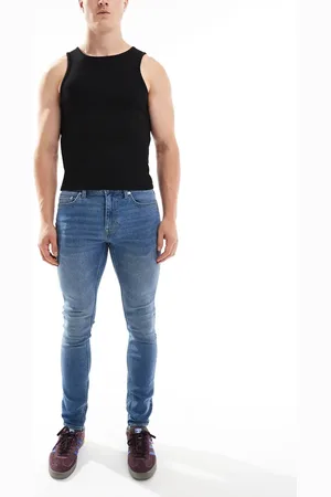Only & Sons Skinny fit jeans in mid wash