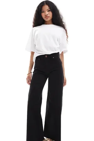 Stradivarius Petite wide leg jeans in