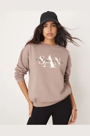 New Look New York slogan jumper in light