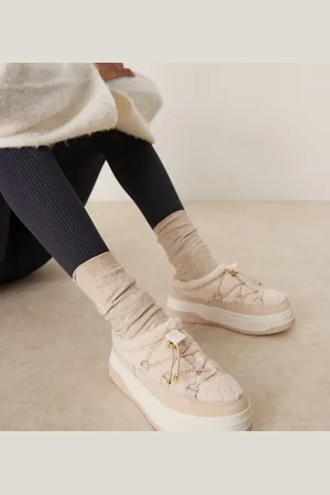 Pajar Asos exclusive Jules shoes in light nude