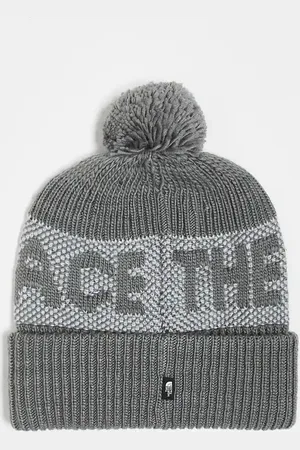 The North Face Retro logo pom beanie in