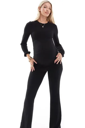 Mama;licious Mamalicious Maternity long sleeved textured jersey top co-ord in