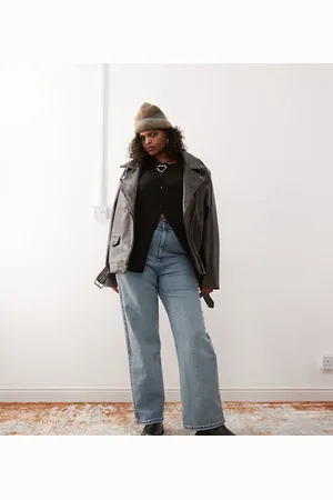 Dr Denim Moxy straight leg jeans in cape light vintage worn