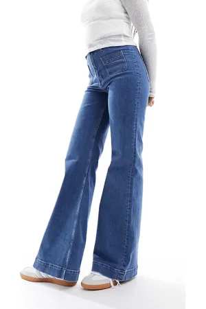 & OTHER STORIES High waist flared jeans in mid